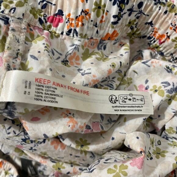 Anthropologie Women’s PJ Boxer Shorts Loose Comfy Pockets Multi Floral sz L - Picture 6 of 6